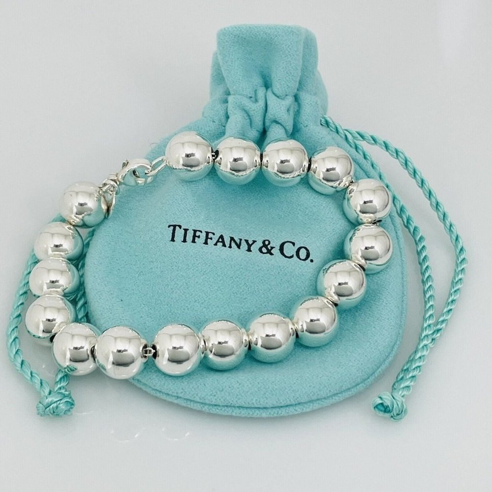 Tiffany HardWear Ball Bracelet in Sterling Silver 10mm Beads - 7.25" Small